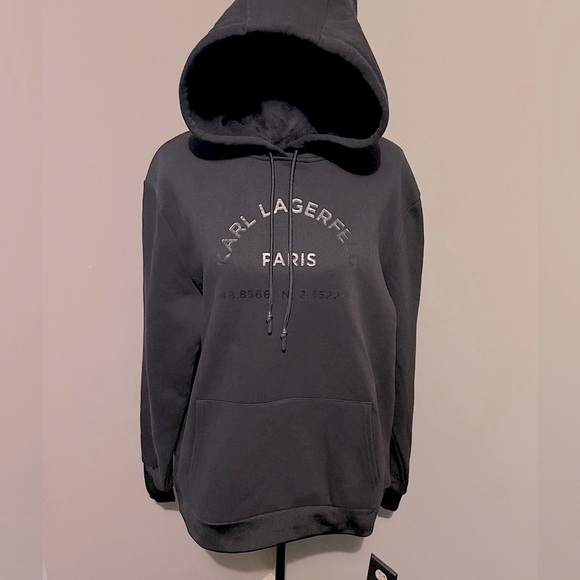 NWT! KARL LAGERFELD HOODIE! SADLY ITS TOO BIG. BEAUTIFUL, WILL LAST A LIFETIME! - Picture 1 of 4